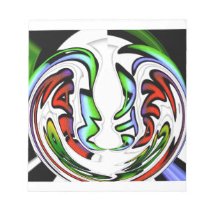 Abstraktes Gesicht Hakuna Matata Kunstdruckerei Notizblock