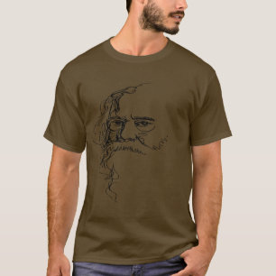 Abstraktes Gesicht Kunst Herren T-Shirt