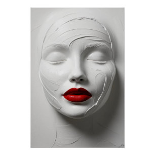  Abstraktes Gesicht Poster