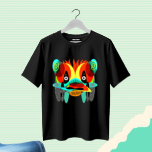 Abstraktes Gesicht T-Shirt