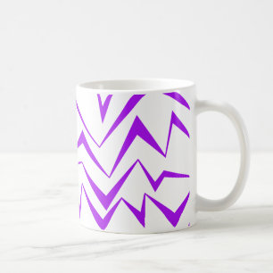 Abstraktes, gewagtes, lebhaftes geometrisches Zick Kaffeetasse