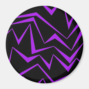 Abstraktes, gewagtes, lebhaftes geometrisches Zick Magnet