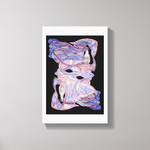 Abstraktes Gewebe-Spirit-Leinwand-Kunstwerk Leinwanddruck