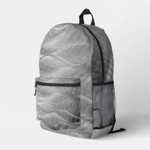 Abstraktes, gewelltes Bürstenstahl Bedruckter Rucksack