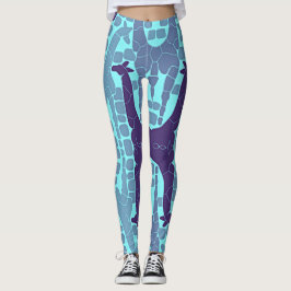 Abstraktes Giraffenmuster Leggings