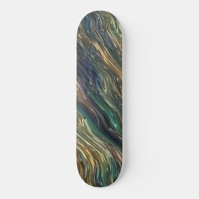 Abstraktes Glas Skateboard (Vorderseite)