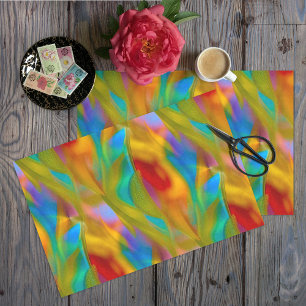Abstraktes Glass-Dekoupage Seidenpapier