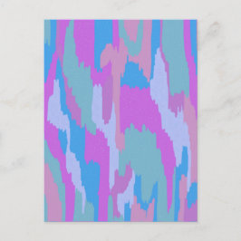 Abstraktes Gletscherparadies Postkarte