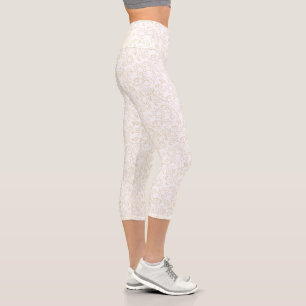 Abstraktes Gold auf weißen Leggings