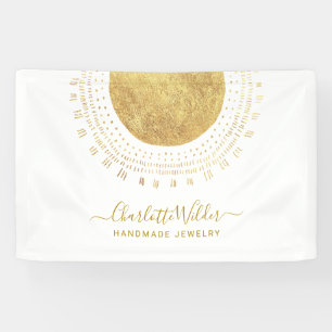 Abstraktes Gold Circle Handmade Schmuck Business C Banner