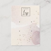 Abstraktes Gold Lila Logo 2 "Offering Study Displa