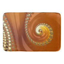 Abstraktes Gold Orange Gradient Spiral Fraktal