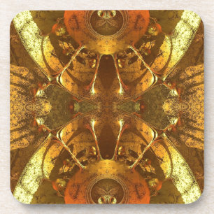 Abstraktes Gold Untersetzer
