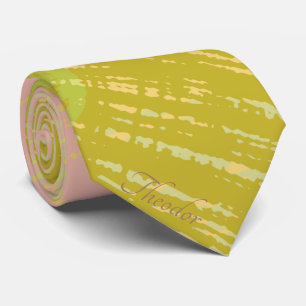 Abstraktes Goldbarren Rosa Violettpastete _ Krawatte