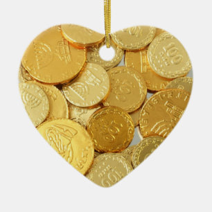 Abstraktes Goldblatt prägt Hart-Verzierung Keramikornament