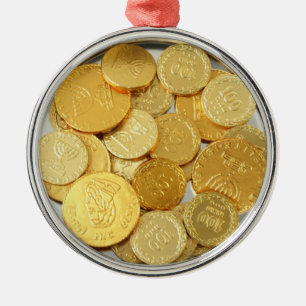 Abstraktes Goldblatt prägt Hart-Verzierung Silbernes Ornament