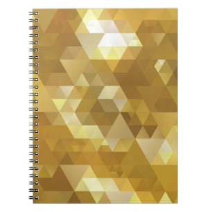 Abstraktes Golddreieck Notizblock