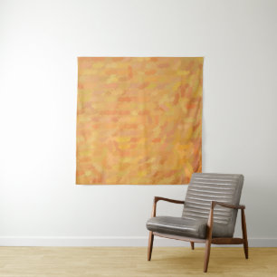 Abstraktes Golden Hawaiian Tapestry Wandteppich