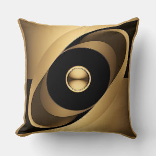 Abstraktes goldenes geometrisches Design Kissen