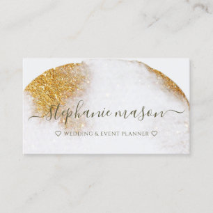 Abstraktes goldenes Glitter-Wasserfarben-Luxus-Mod Visitenkarte