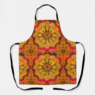 Abstraktes goldenes Mandala Schürze