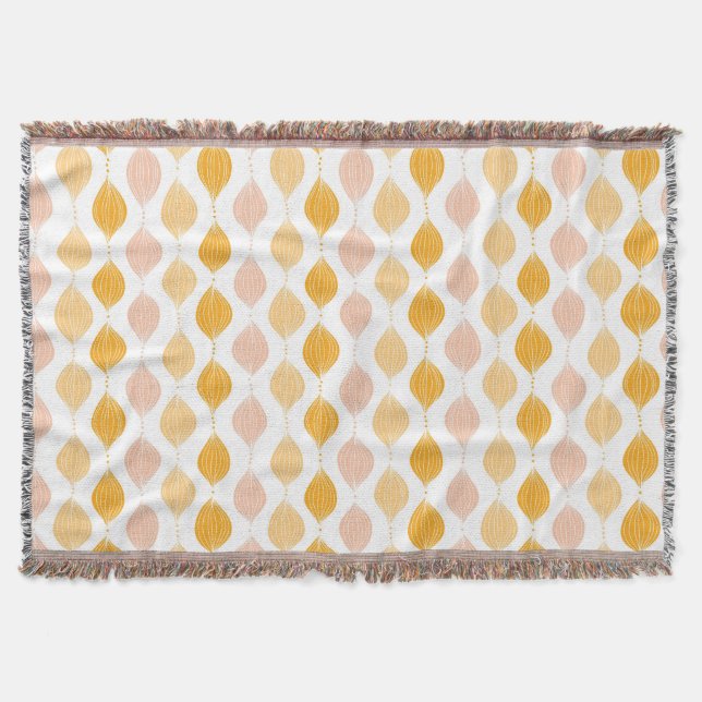 Abstraktes goldenes Ogemuster Decke (Vorderseite)