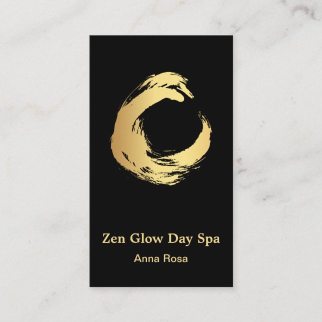 *~* Abstraktes Goldrausch Reiki Medizin Zen Visitenkarte (Vorderseite)