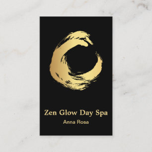 *~* Abstraktes Goldrausch Reiki Zen Meditation Visitenkarte