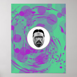 Abstraktes Gorilla Poster