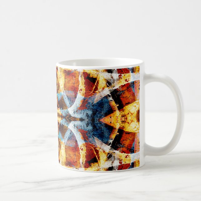 Abstraktes Graffiti-Muster Kaffeetasse (Rechts)