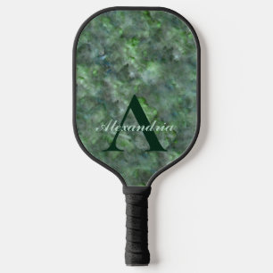 Abstraktes Granit-Monogramm Pickleball Schläger