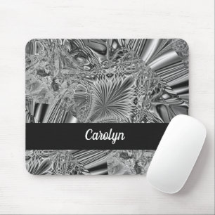 Abstraktes Graukristall Mousepad