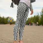 Abstraktes Graustufenmuster Leggings<br><div class="desc">Abstrakte Graustufenmuster-Leggings</div>