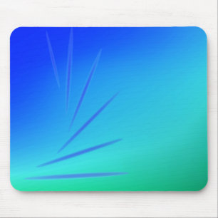 Abstraktes Green & Blue Design Mousepad