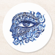 Abstraktes griechisches böses Auge mit griechische