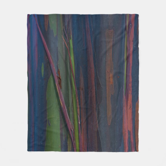 Abstraktes, grün-blau-braunes Bild Fleecedecke (Vorderseite)