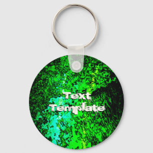 Abstraktes Grün Schlüsselanhänger