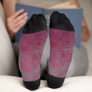 Abstraktes Grundierleder Socken