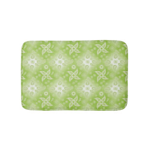 abstraktes grünes Muster Paisleys Badematte