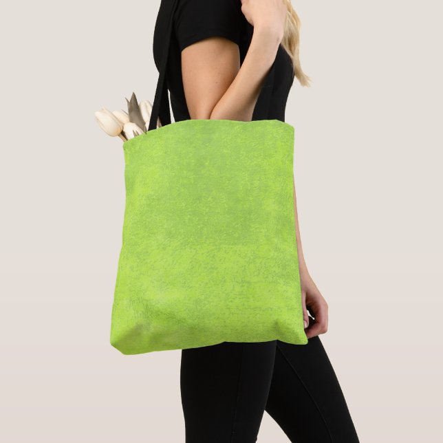 Abstraktes grünes Papier Tasche (Von Nahem)