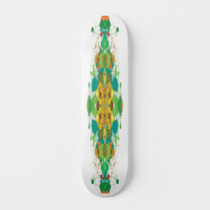 Abstraktes grünes Skateboard-Deck Skateboard