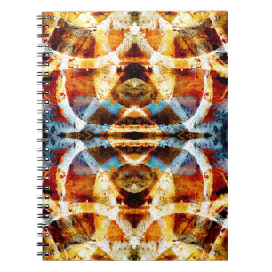 Abstraktes Grunge-Graffiti-Muster Notizblock