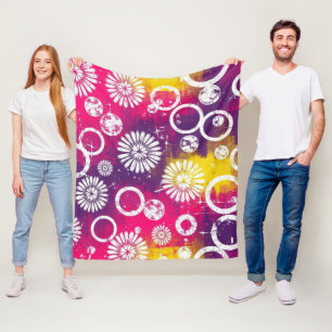 Abstraktes Grunge-Muster mit Sternenexplosion und Fleecedecke