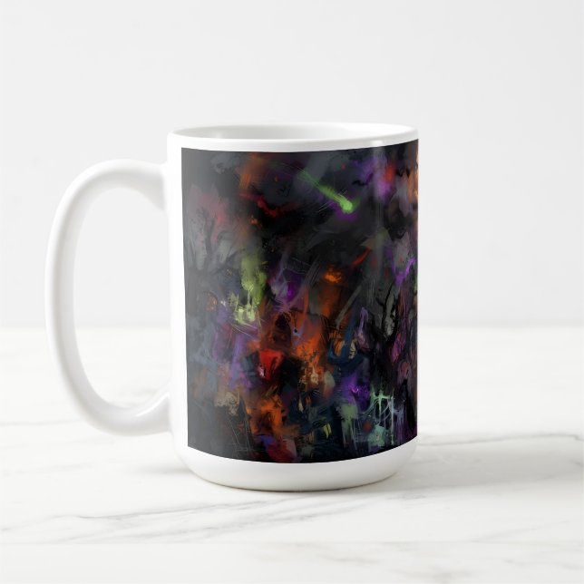 Abstraktes Halloween Kaffeetasse (Links)