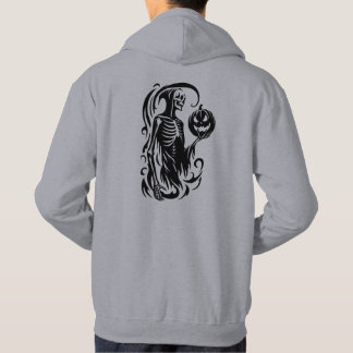 Abstraktes Halloween-Skelett auf der Hinterhoodie Hoodie