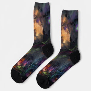 Abstraktes Halloween Socken