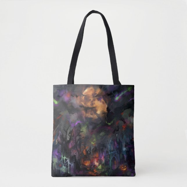 Abstraktes Halloween Tasche (Vorderseite)