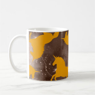 Abstraktes Handzeichnen Einhorn Pferde Nahtloses M Kaffeetasse