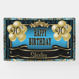 Abstraktes Happy 00. Geburtstag Banner