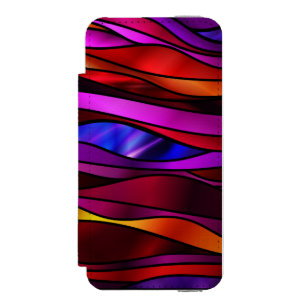 Abstraktes Hartglas Incipio Watson™ iPhone 5 Geldbörsen Hülle
